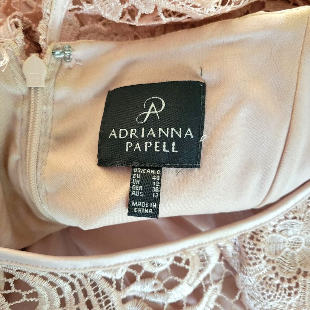 Adrianna Papell Pink Lace Sheath Dress - Picture 4 of 4